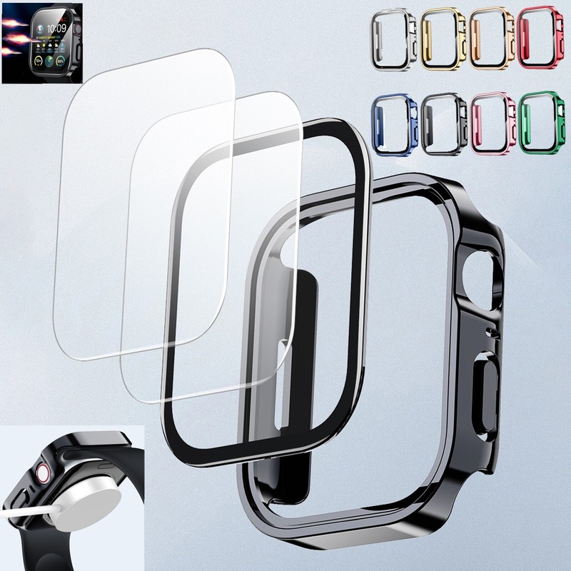 For Apple Watch Series 10 42mm 46mm PC Case Screen Protector Waterproof Bumper