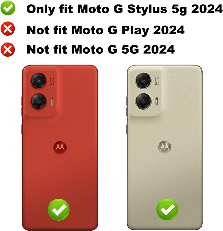 For Motorola Moto G Stylus 5G 2024 Case W/ Tempered Glass Screen Protector Cover gallery