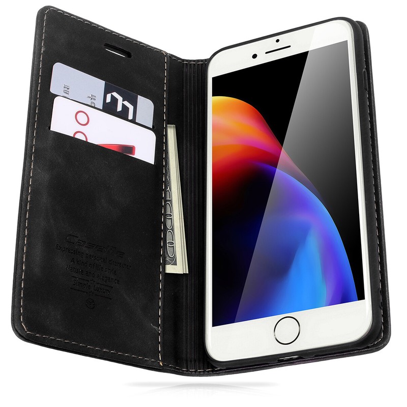 For iPhone SE 2022/2020 2nd 3rd Gen Case Wallet Card Leather Flip Magnetic Cover gallery