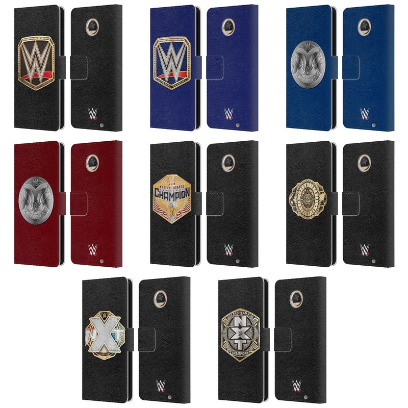 OFFICIAL WWE TITLE BELTS LEATHER BOOK WALLET CASE COVER FOR MOTOROLA PHONES 2