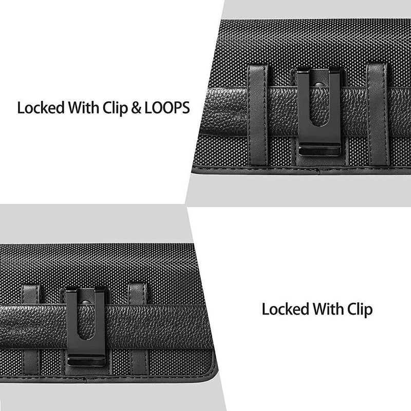 For Motorola Edge 70 Fusion Durable Nylon Belt Pouch Case with Card Holder gallery