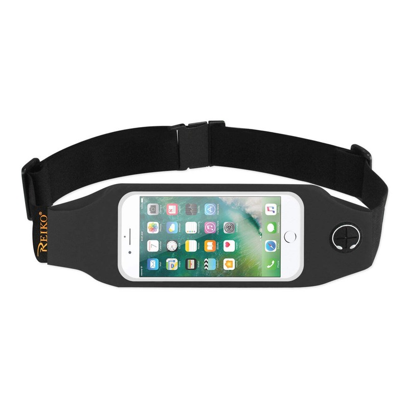 Reiko Running Sport Belt for iPhone 7/ 6/ 6S or 5 Inches Device with Two Pockets