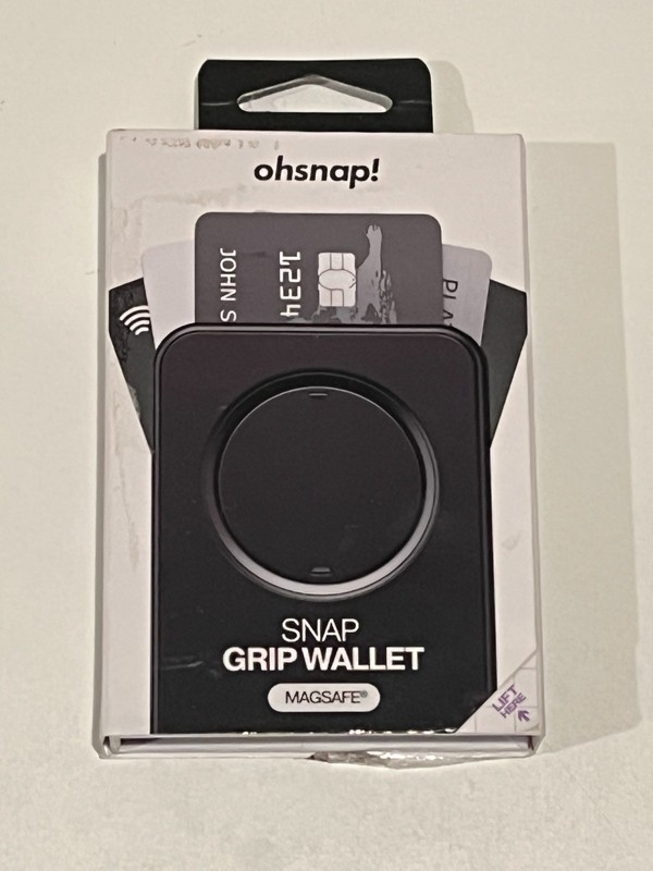 OhSnap Snap Magnetic MagSafe Phone Grip RFID Card Wallet – Black