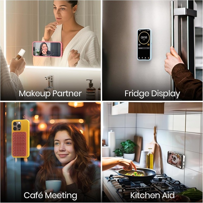 Innovative Detachable Suction Cup Phone Grip - Perfect for Selfies & Video Calls gallery