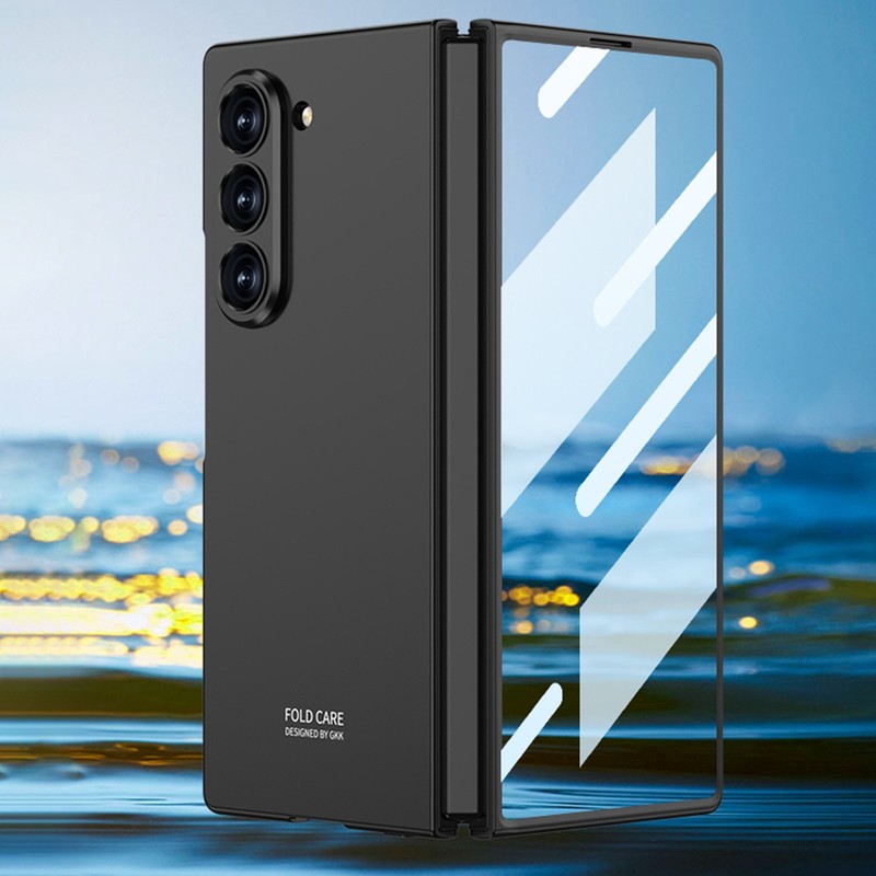 For Galaxy Z Fold 7 6 5 Slim Shockproof Rugged Case w/ Built-in Screen Protector