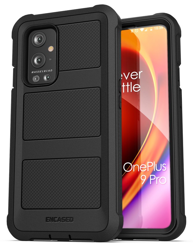 OnePlus 9 Pro Case with Screen Protector Full Body Built-in Screen Case (Black)