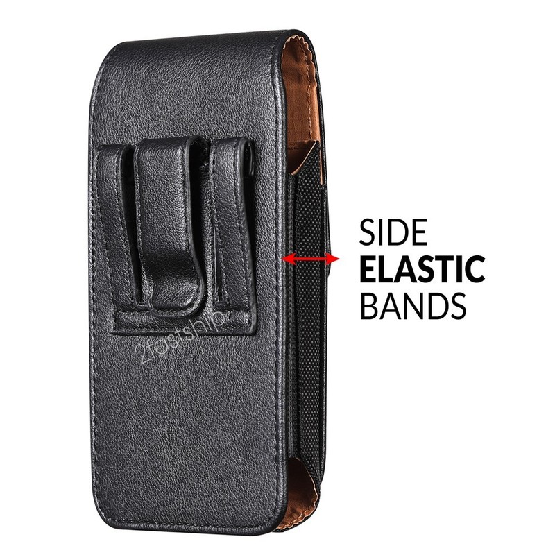 For iPhone 16 / Plus 16 Pro / Pro Max Leather Nylon Case Belt Clip Holster Pouch gallery