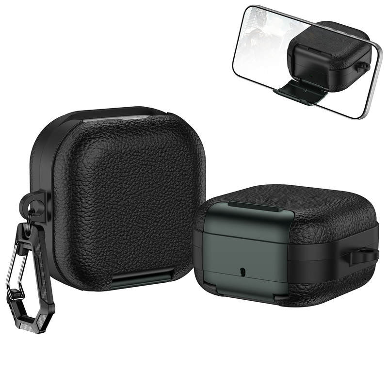 For Samsung Galaxy Buds 4Pro/3 Pro/3 FE Secure Rugged Earphone Case+Kickstand