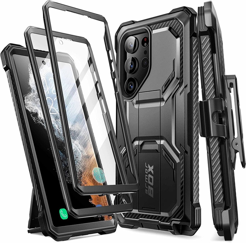 For 2023 SamsungGalaxy S23 Ultra 5G i-Blason Armorbox DualLayer Case 2 Set Cover