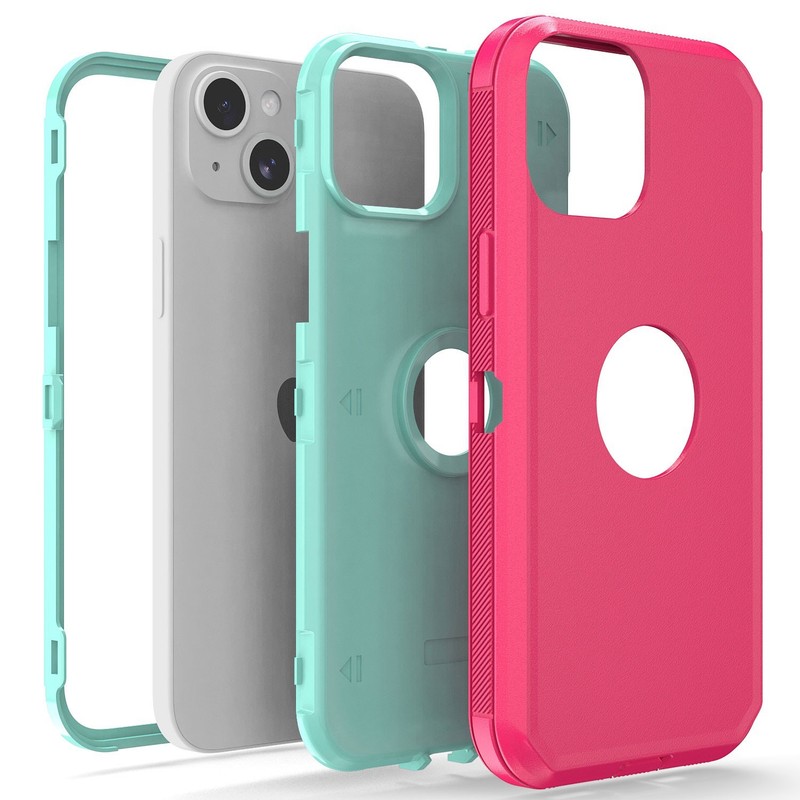 For iPhone 14 Plus Shockproof Protection Dual Layer Heavy Duty Rugged Case Cover gallery