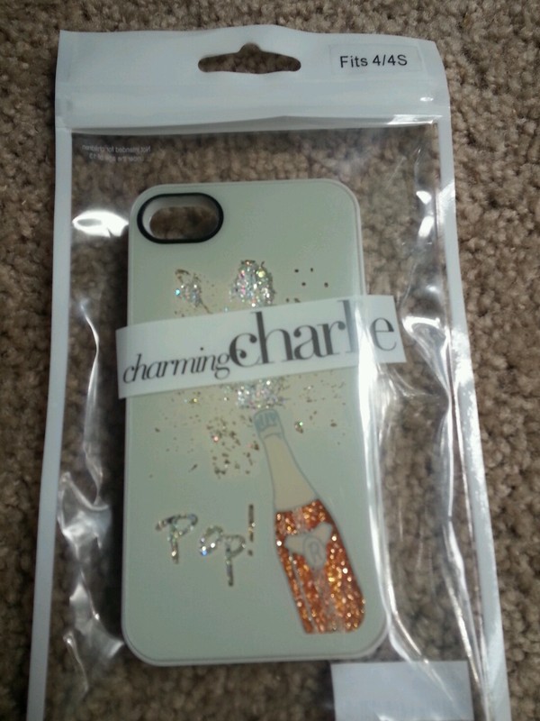 Charming charlie champagne iphone 4/4S case
