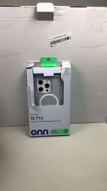 Onn MagSafe Rugged Case iPhone 16 Pro Clear 21ft Drop Protection gallery