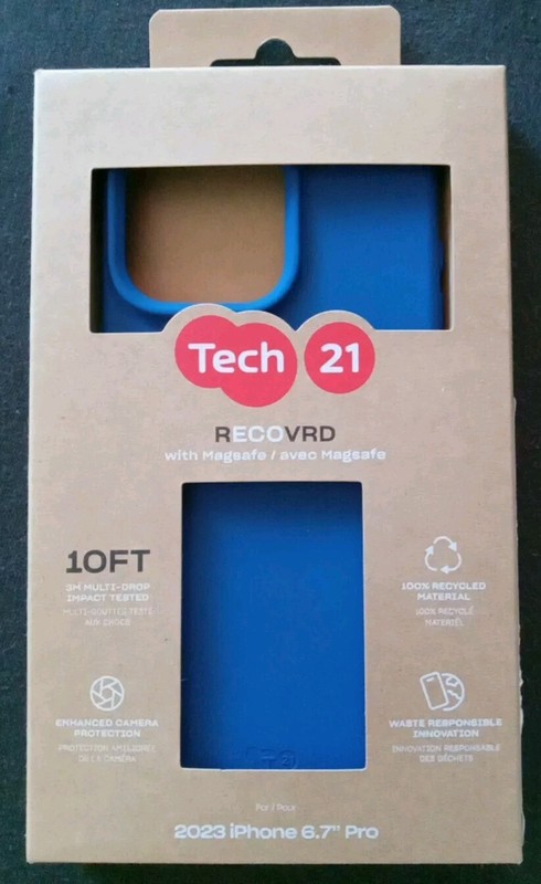 Tech21 Case iPhone 15 Pro Max – MagSafe Compatible. 100% Recycled Materials.