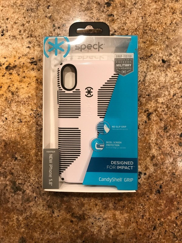 Speck Candy Shell Grip Impact Case for Apple iPhone 5.8 Black White