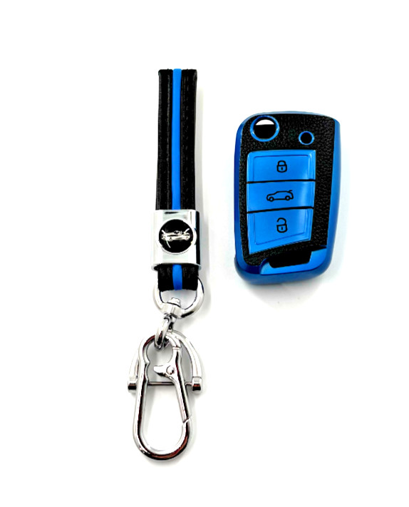 Leather TPU Car Key Cover & Case Shell Holder-Audi_NEW