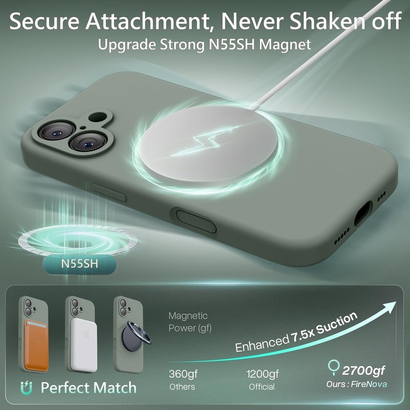iPhone 17 Magnetic Case,Camera Protection,Anti-Scratch Microfiber Lining 6.3" gallery