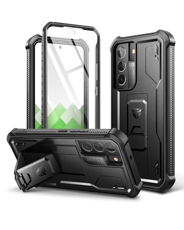 Dexnor Full Body Shockproof Case for Samsung Galaxy S22 Built-in Kickstand