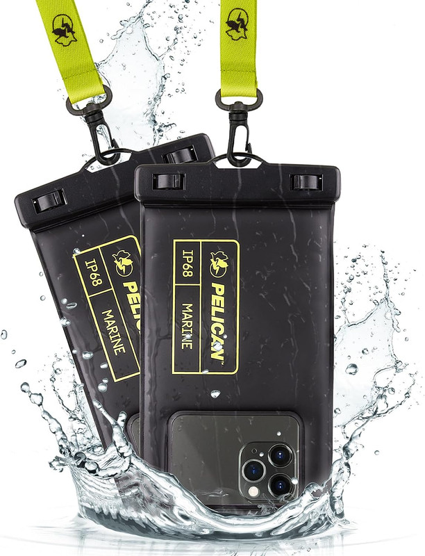 2 Pack Marine - IP68 Waterproof Phone Pouch (Regular Size) Floating Waterproof P gallery
