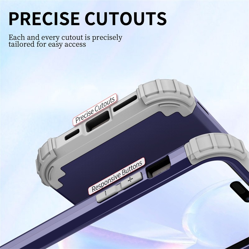 For iPhone 15 16 Pro Max 14 13 12 11 XS Shockproof Heavy Duty Hybrid Bumper Case gallery
