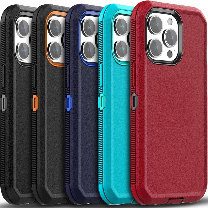 iPhone 13/13 Pro Max/13 Pro/13 Mini Case Phone Cover Shockproof + Tempered Glass
