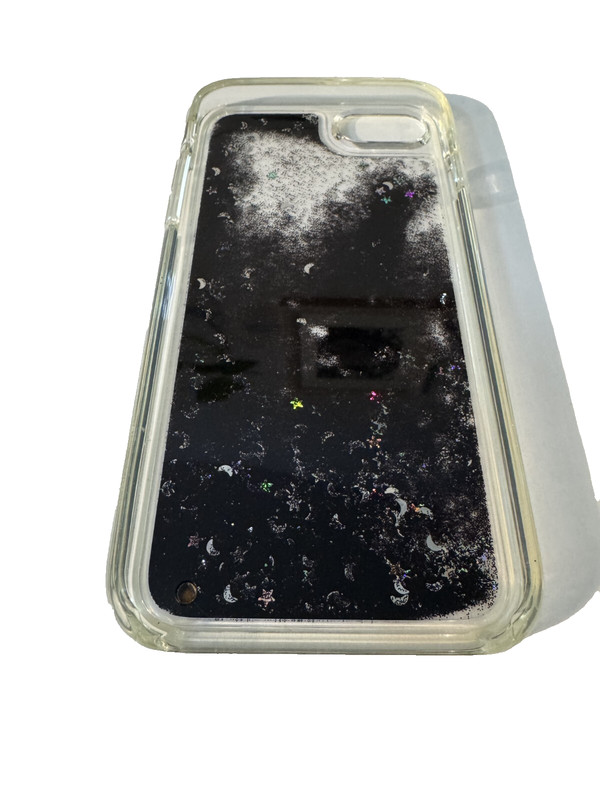 Candywirez Case Study Cover for Apple iPhone SE/8/7 – Black Glitter