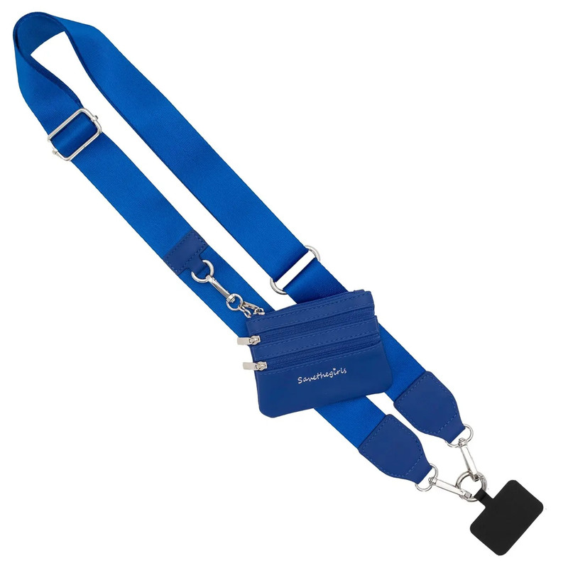 Save the Girls Clip & Go Crossbody Strap with Pouch - Solid Collection gallery