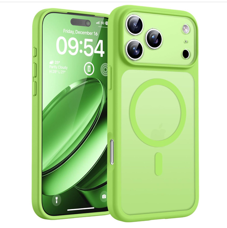 TOCOL for iPhone 17 Pro Max Case, Full Camera Protection, Magnetic, Light Green