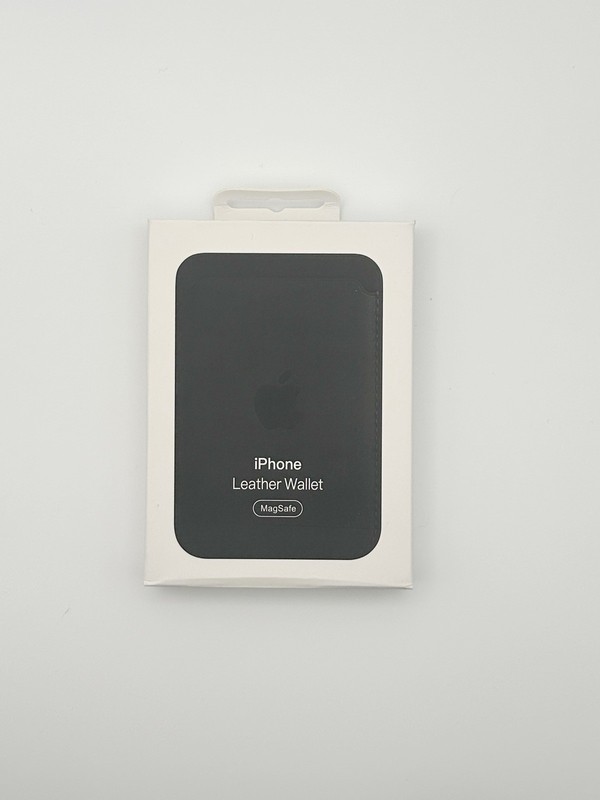 Apple MagSafe Leather Wallet- Black-Shipped Same Day