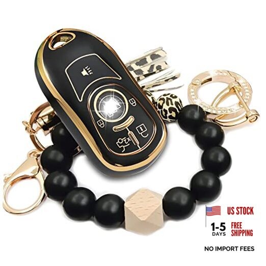 Soft TPU Key Shell Case Full Cover Protector Fits for Buick Encore Black
