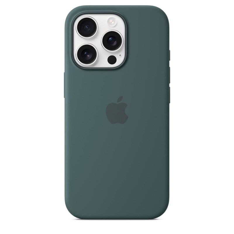 Genuine / Official Apple iPhone 16 Pro Silicone Case / Cover – Lake Green – New