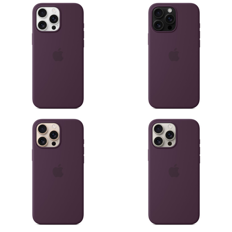 Apple iPhone 16 Pro Max Case – MagSafe + Camera Control Support (Silicone Plum)