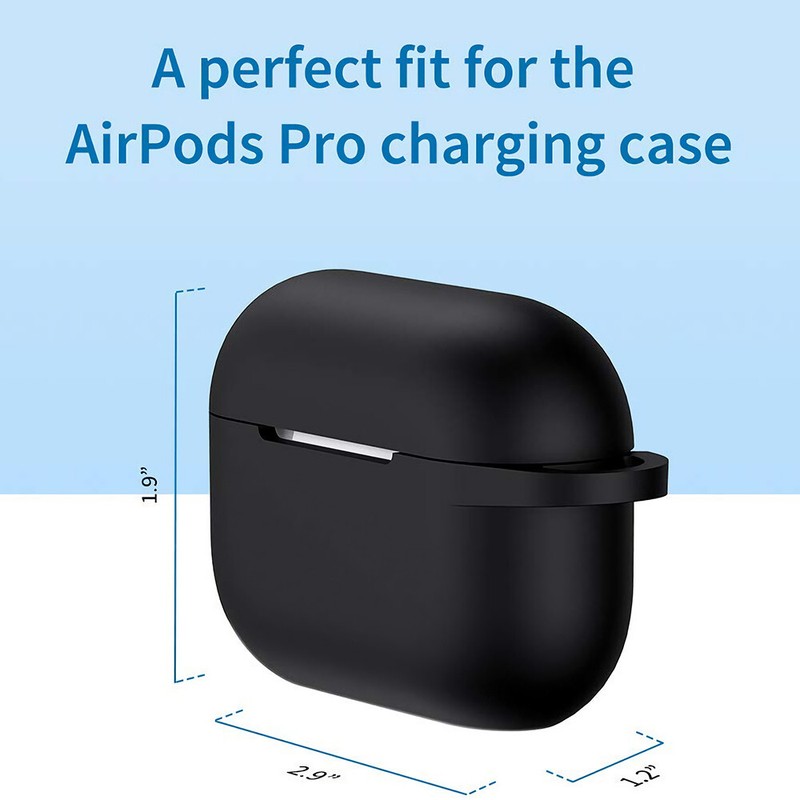 Silicone Case Cover with Keychain Protective Skin for Apple AirPods Pro Gen gallery