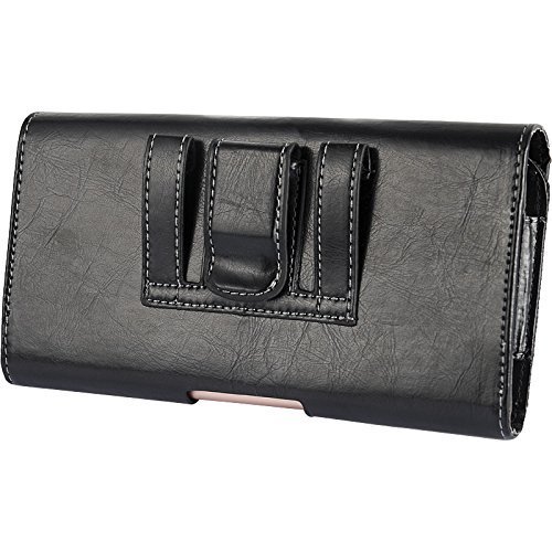 Horizontal Leather Pouch with Magnetic Closure for Samsung Galaxy Note 5 - Black gallery