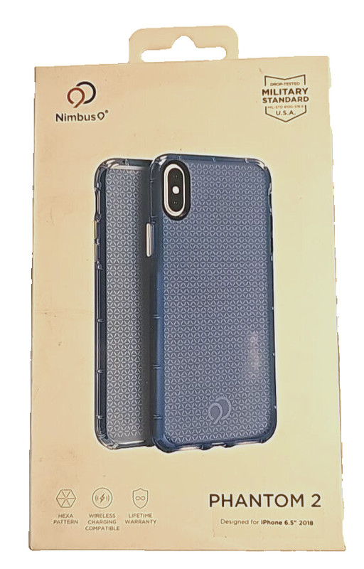 Nimbus9 Phantom 2 Case for iPhone 6.5 inches Apple iPhone XS Max Pacific Blue
