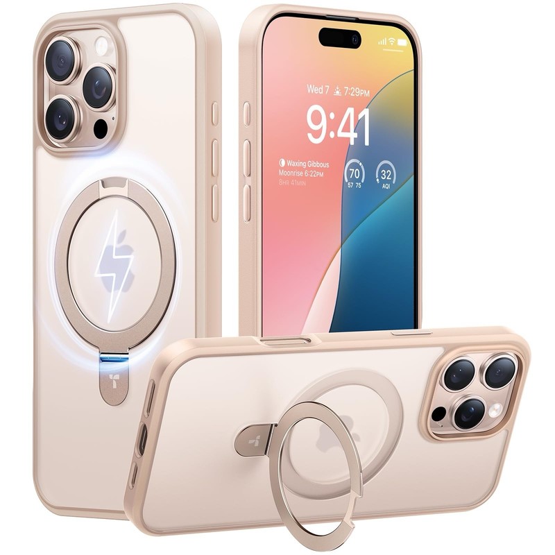 TORRAS IPhone 16 PRO Case MagSafe Compatible – DESERT TITANIUM