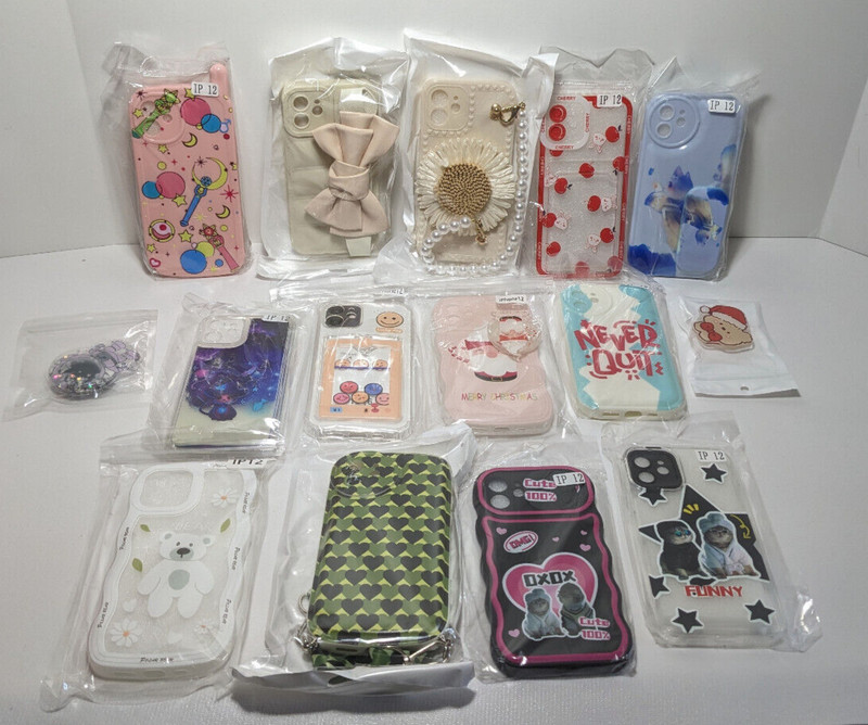 Pack of 13 iPhone 12 Phone Cases Mixed Variety Custom EcholovesCases – NEW