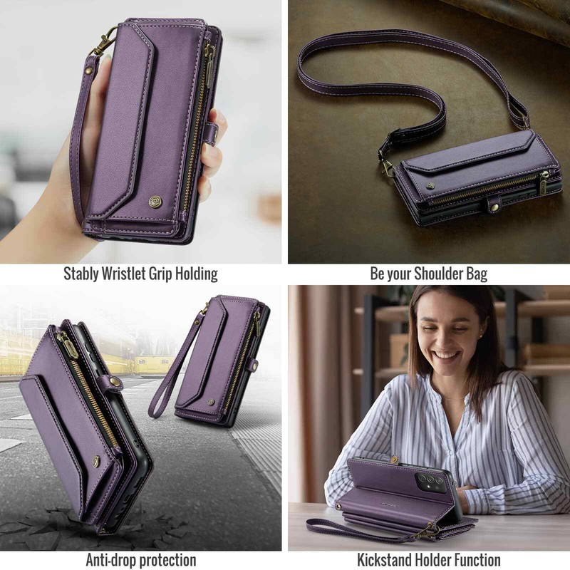 Crossbody for Samsung Galaxy A15 A25 A32 A33 A35 A55 A72 Case Wallet Card Holder gallery