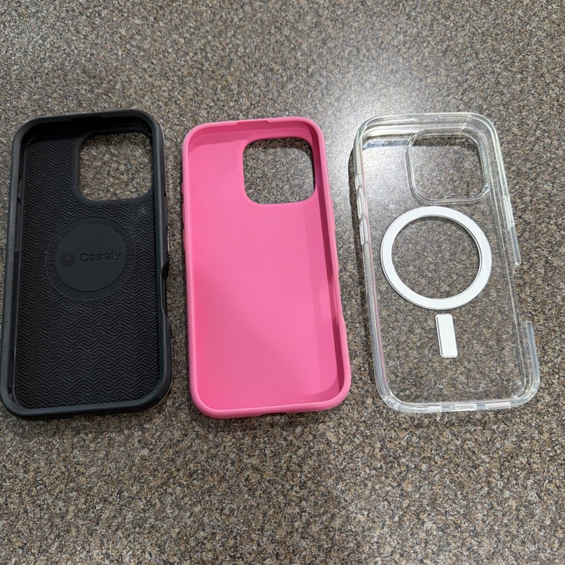 Casely iPhone 16 Pro Case | plus Two cases total of three | MagSafe