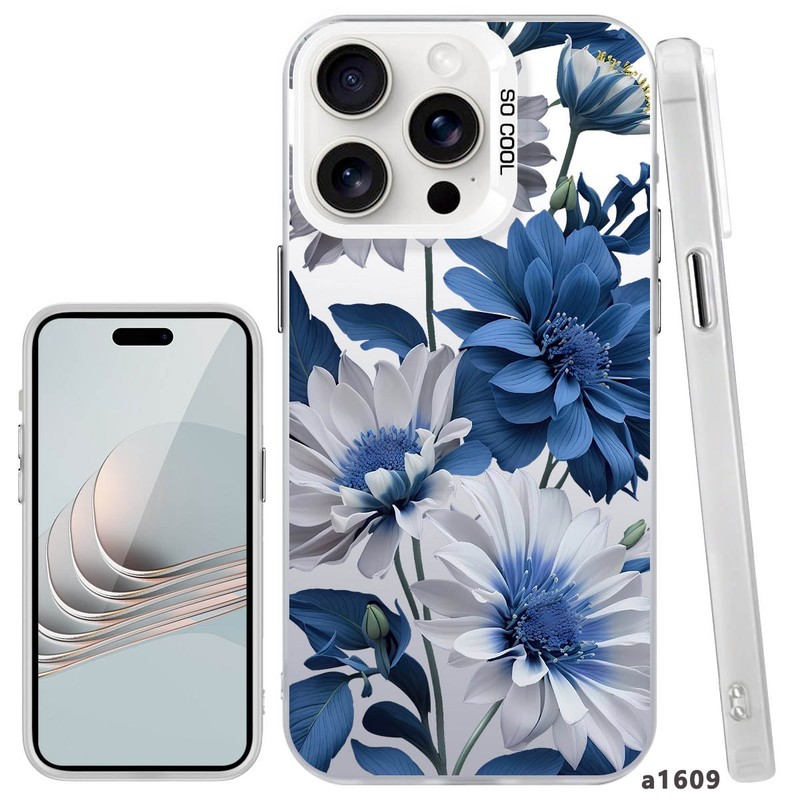 Sweet Floral Phone Case Shockproof Cover For iPhone 17 Pro 15 16 Samsung S25 S24