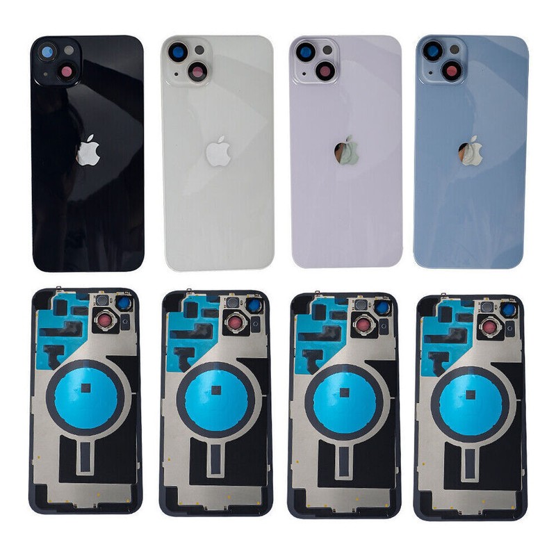Back Glass Replacement Big Hole Logo Rear Cover For iPhone 14 15Pro Max Plus Lot gallery