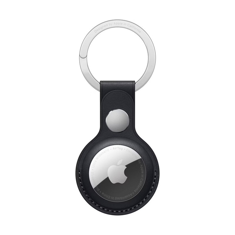 Apple AirTag Leather Key Ring – Midnight