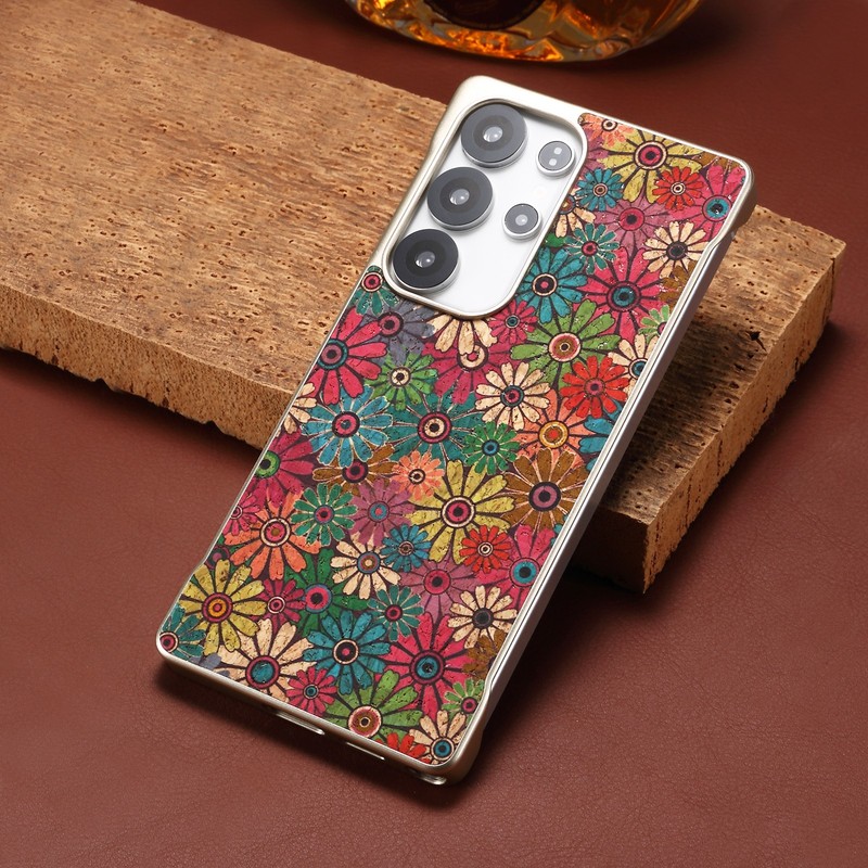 Wood Grain Mag Safe Slim Shockproof Case For Samsung Galaxy S25 Ultra/S25+/S25