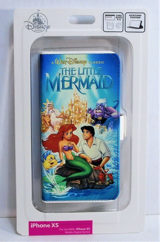 Disney The Little Mermaid VHS Folio Apple Iphone XS Cellphone Wallet Case NEW