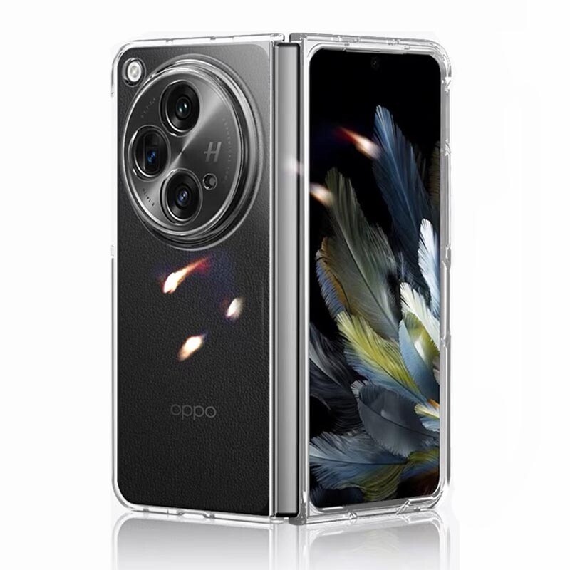 For Oppo Find N3 OnePlus Open Glossy Crystal Clear Hard case Frame back cover gallery