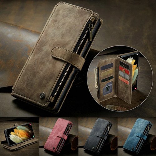 For Moto G Stylus 5G Luxury Zipper PU Leather Card Case Flip Wallet Purse Cover