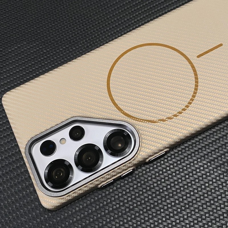 Carbon Fiber Texture Ultrathin Magsafe Case for Samsung Galaxy S25 Plus Ultra 5G gallery