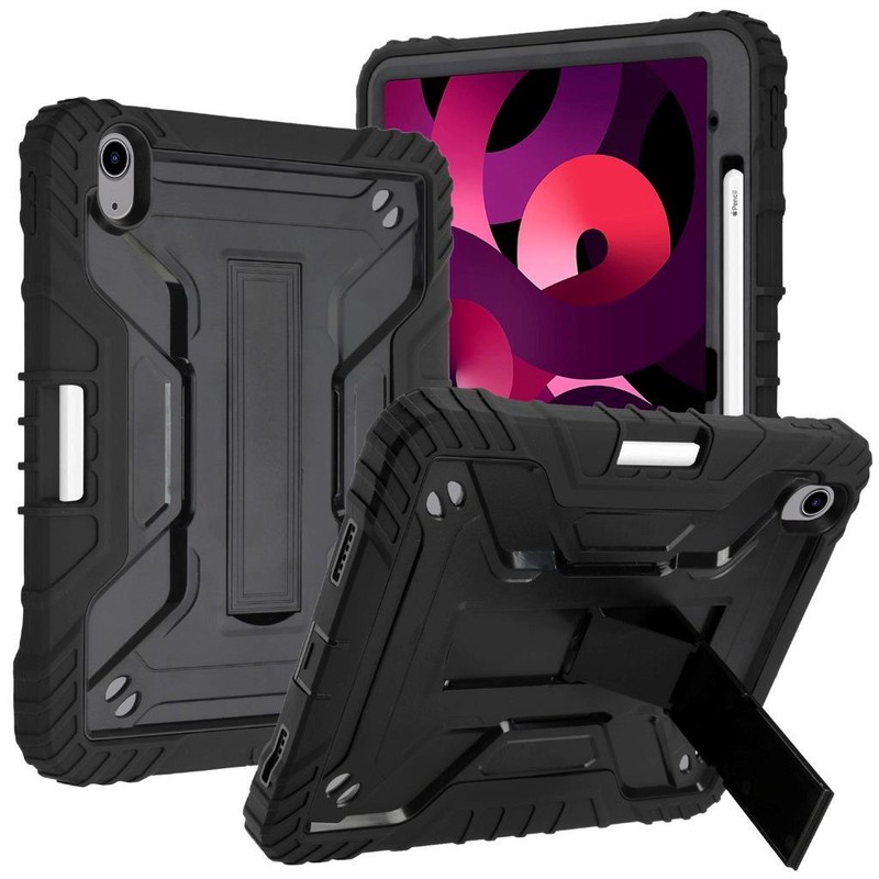 for iPad 10th Gen 10.9" Shockproof Heavy Duty Armor Kickstand Pencil Holder Case