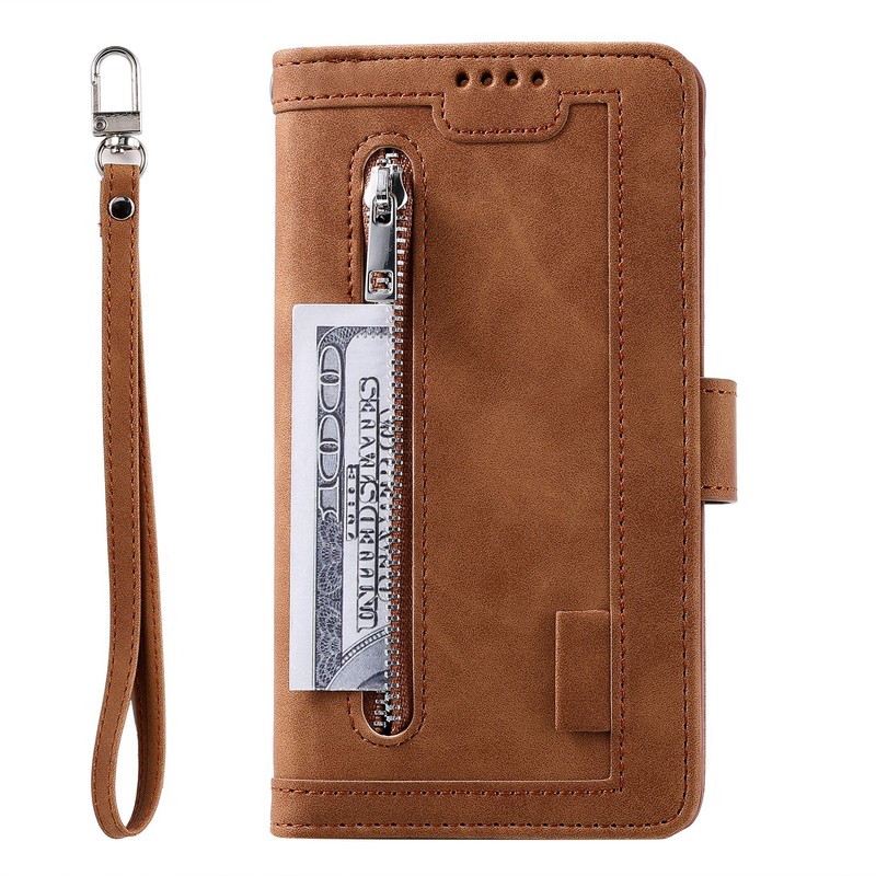 For Google Pixel 10 Pro XL 10A 9 8 Pro Zipper PU Leather Wallet Flip Case+Strap gallery