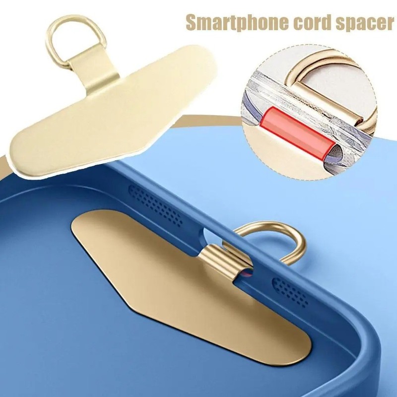 Steel Metal Phone Lanyard Patch Ultra Thin Universal Anti Lost Strap Clip gallery