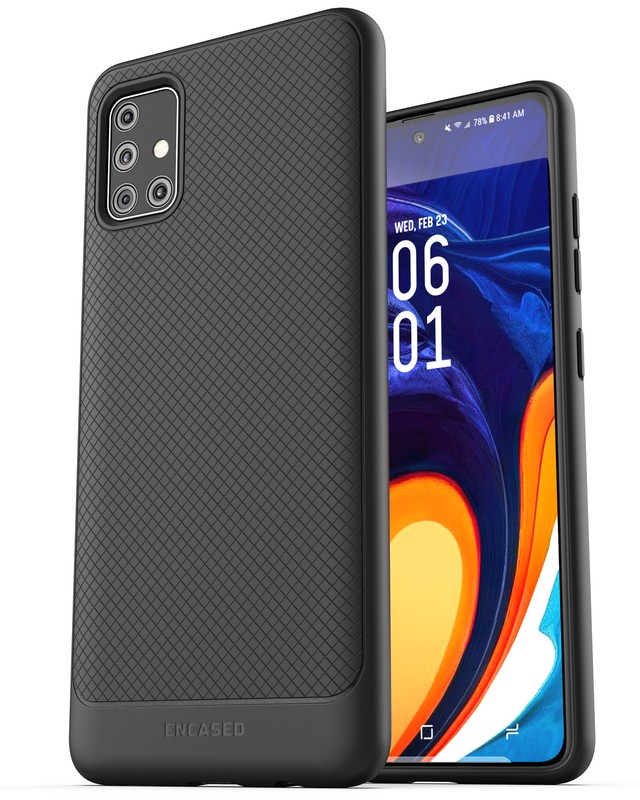 For Samsung A51 Case Thin Slim Fit Grip Cover for Galaxy A51 (Black)
